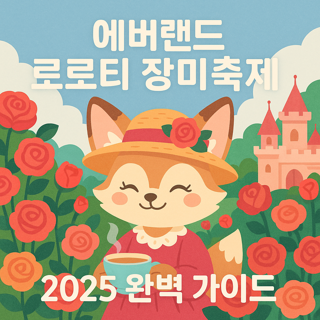 2025 에버랜드 로로티 장미축제 완벽 가이드 – 티파티부터 굿즈까지!