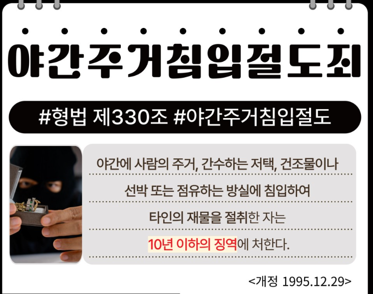 야간주거침입절도죄