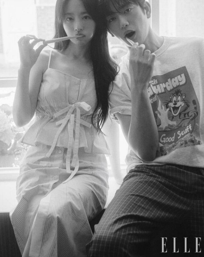 박보영박진영현커의심,미지의서울 화보,커플사진,양치컷,박보영 박진영 엘르,연예인 현실 커플