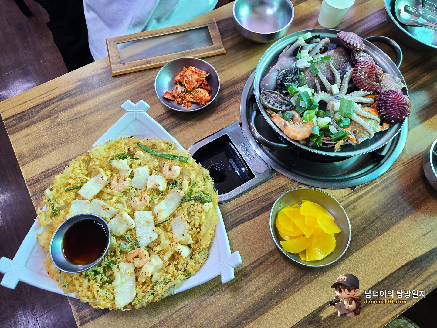 해물파전, 해물칼국수