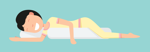 임산부에게 좋은 바디필로우 사용 자세