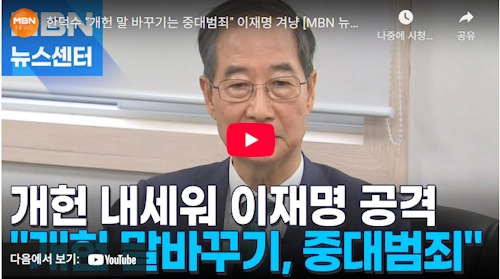 한덕수 출마 개헌