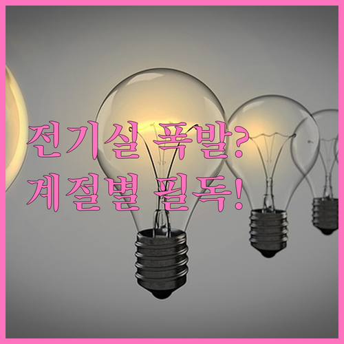 여름철 겨울철 전기실 위험 요소 차이..