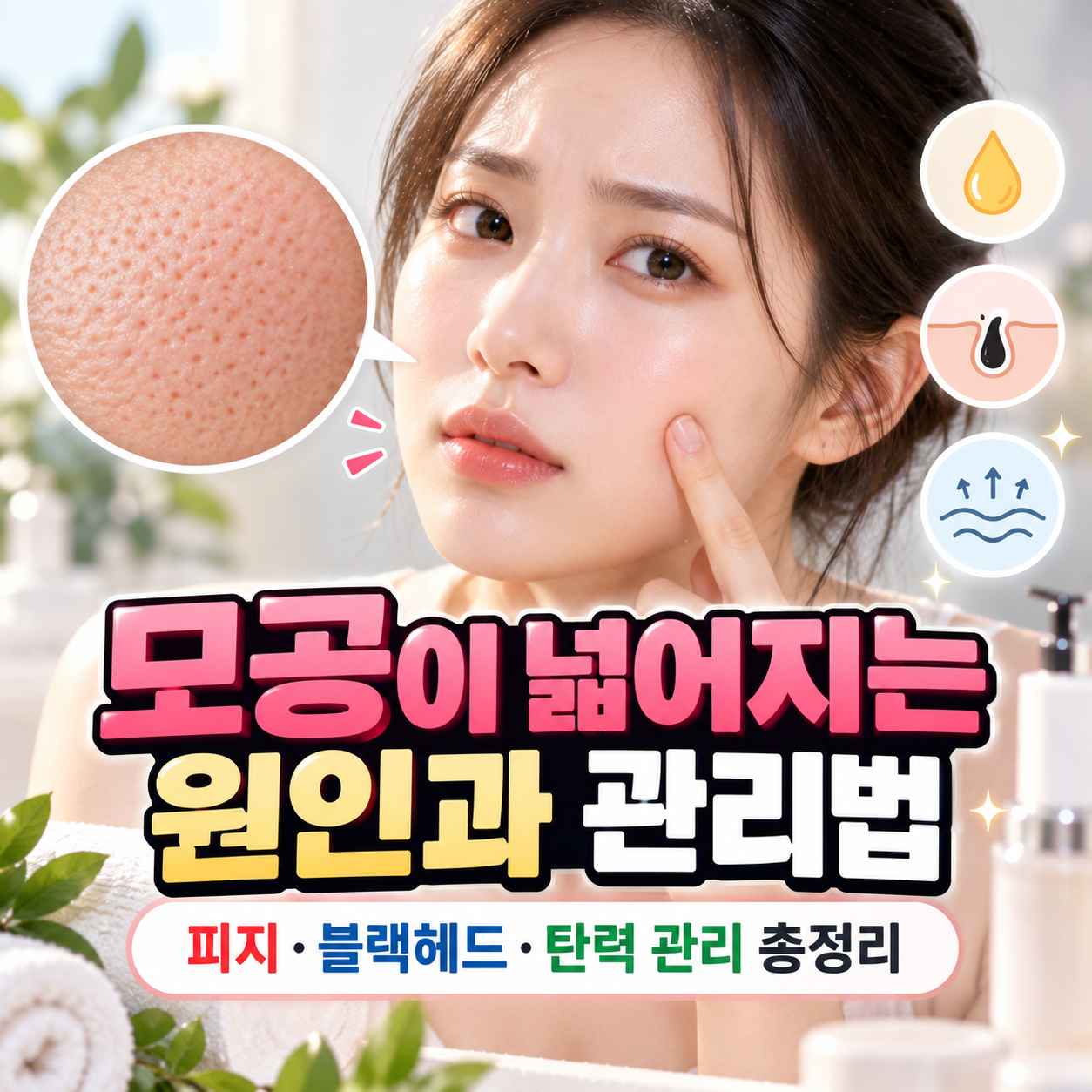 모공이 넓어지는 원인과 관리법