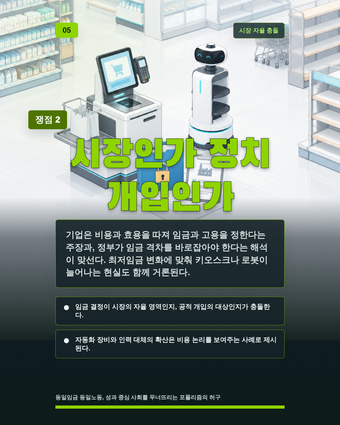 시장인가 정치 개입인가