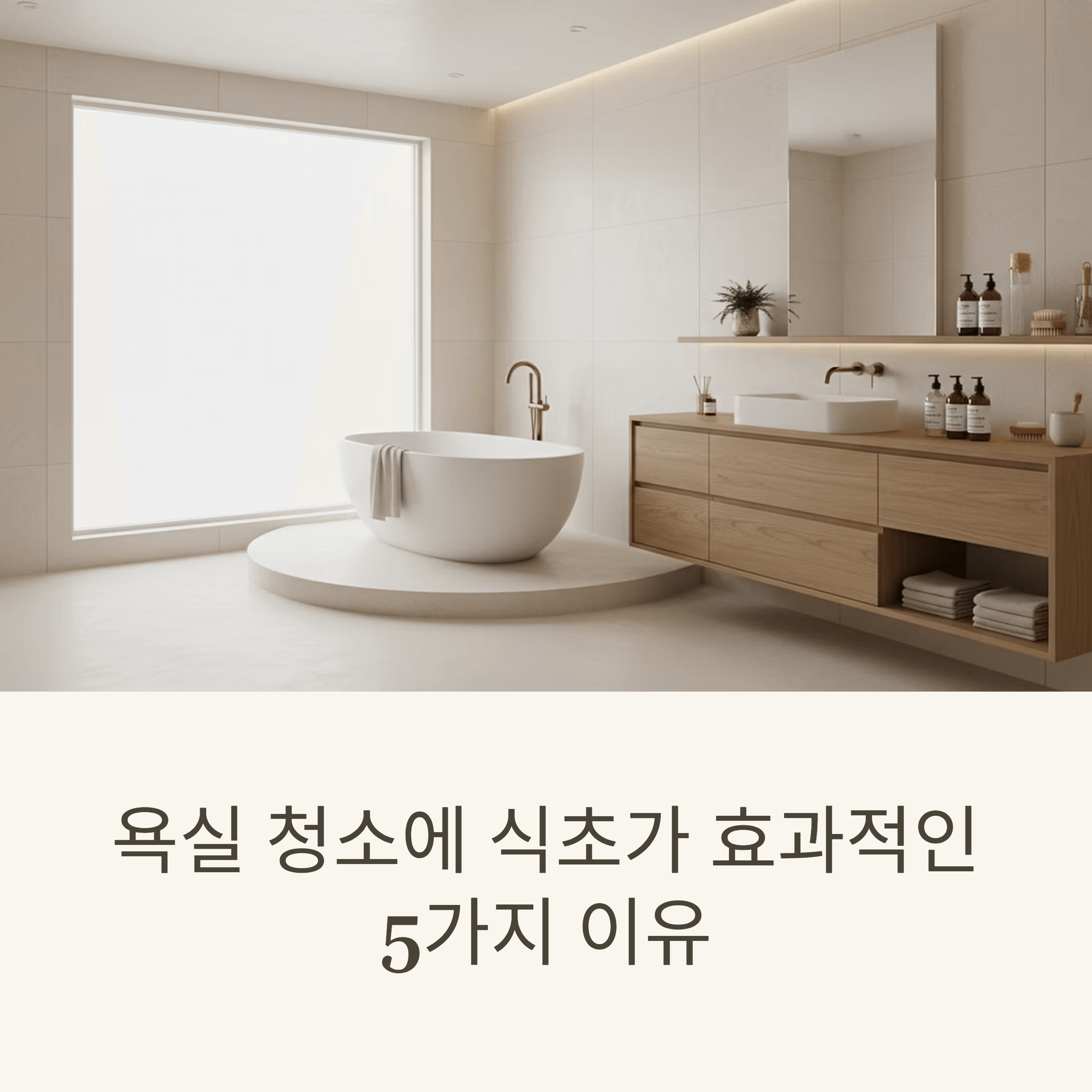 욕실 청소에 식초가 효과적인 5가지 이유