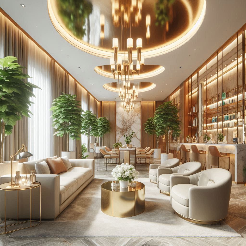 피부,체형관리 샵 배경