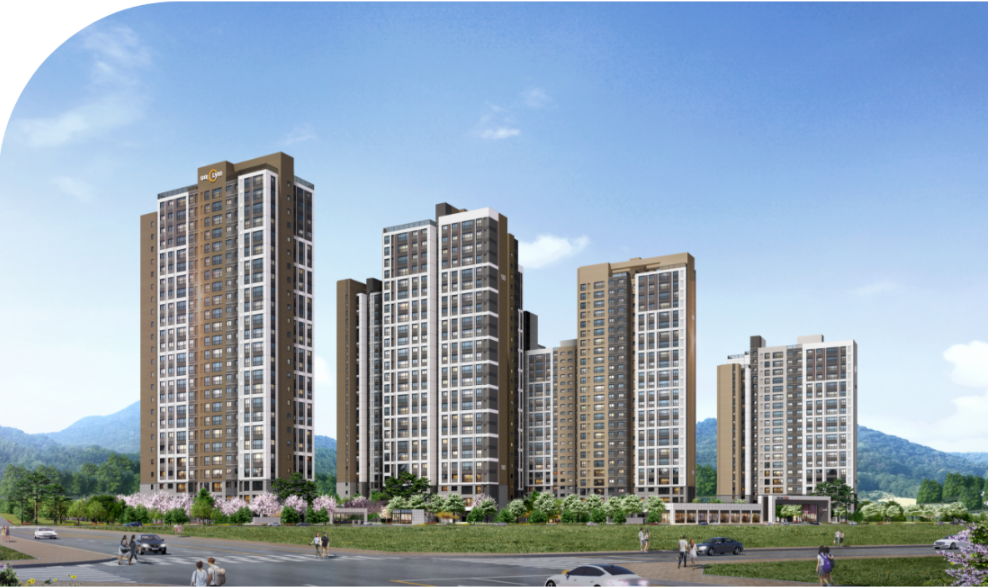 화성 비봉지구 B4블록 우미린 - 조감도