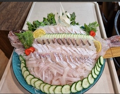 정자참가자미 대표 메뉴