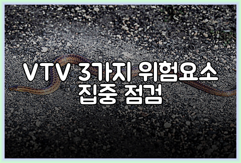 VTV 3가지 위험요소 집중 점검