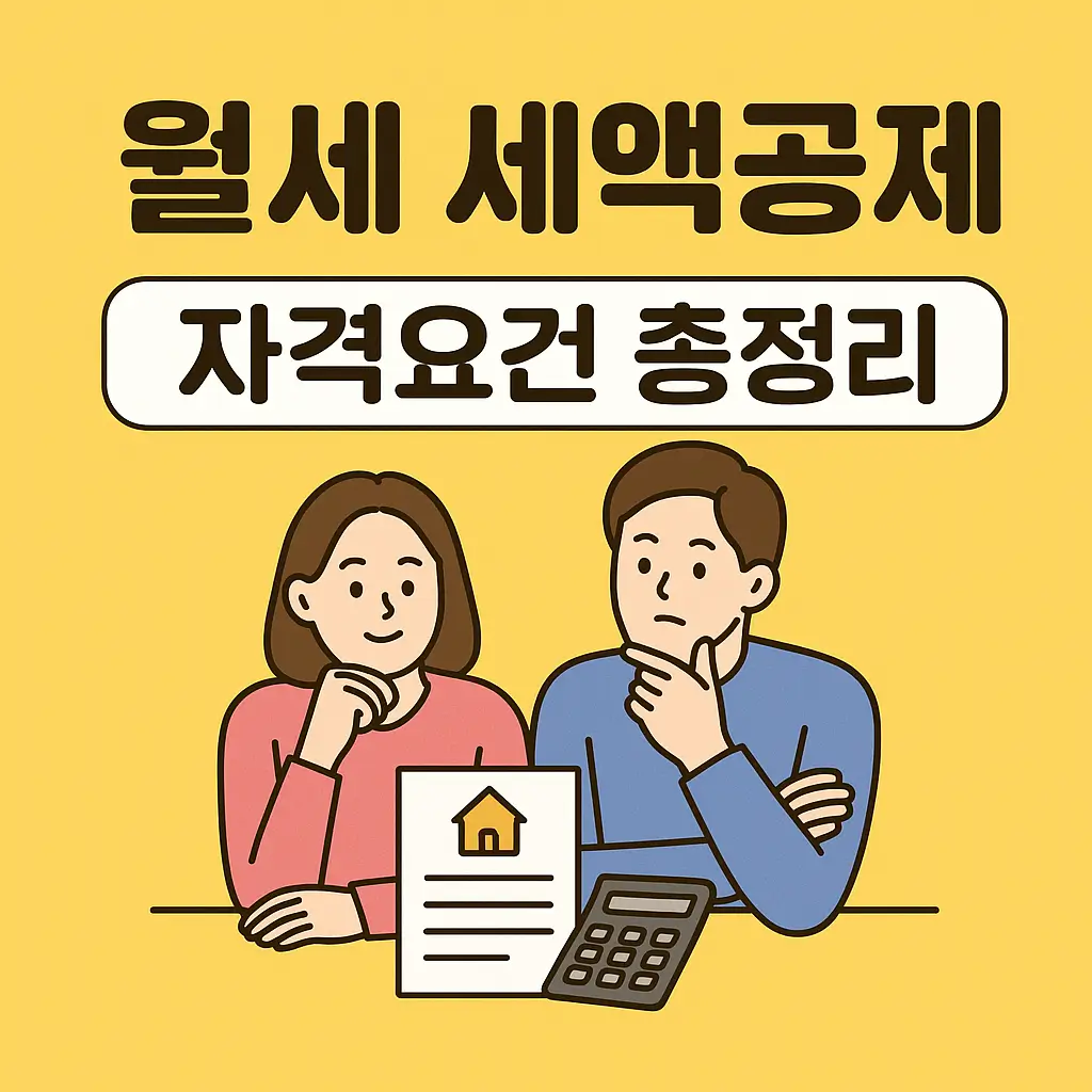 월세 세액공제 자격요건 총정리