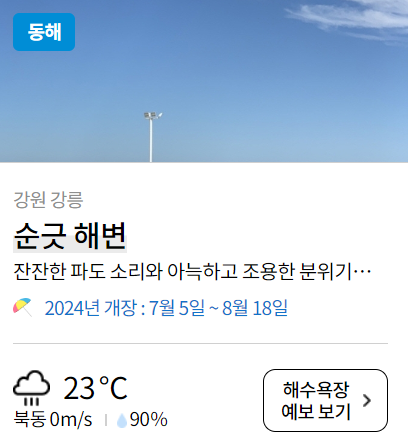 해수욕장 개장