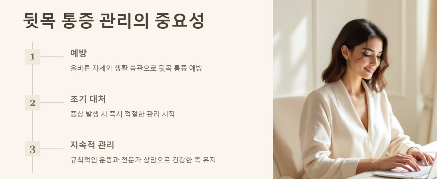 뒷목 통증 원인