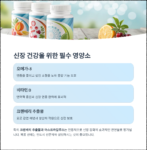 신장 건강을 지키는 영양제와 관리법의 모든 것