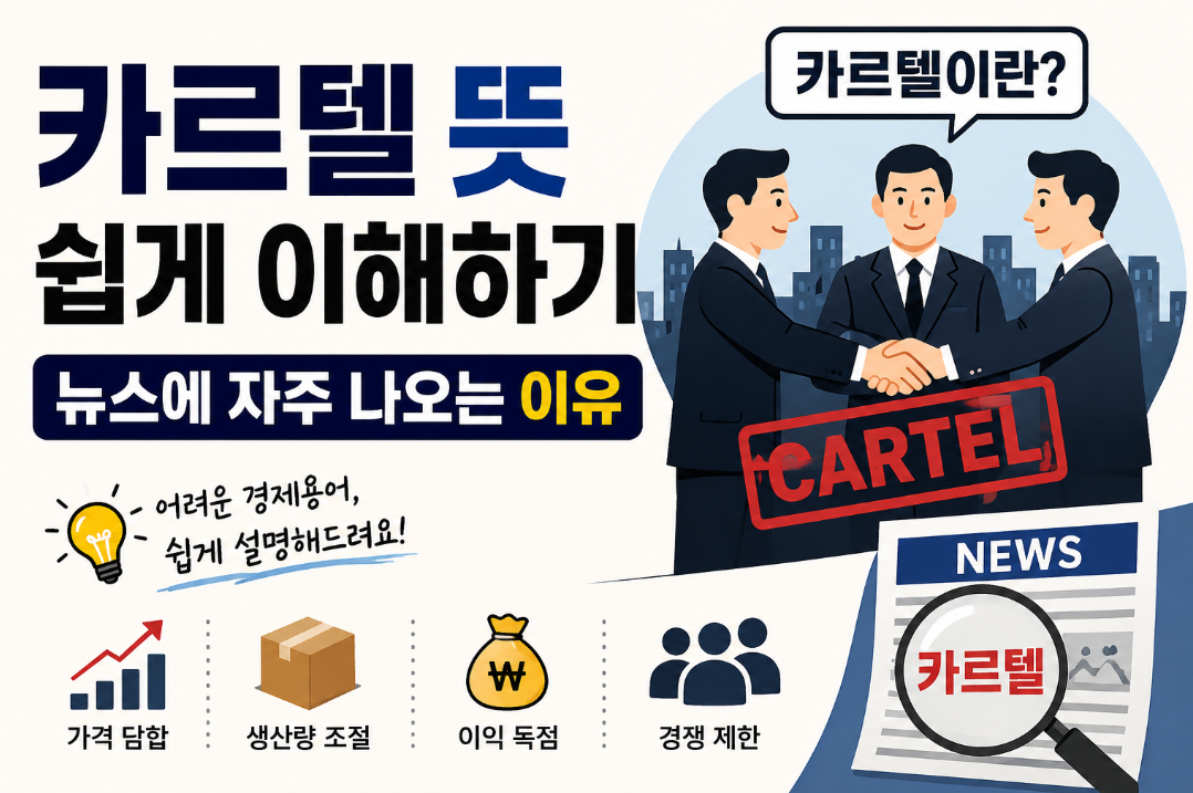 카르텔 뜻 담합 차이｜뉴스에 자주 나오는 이유