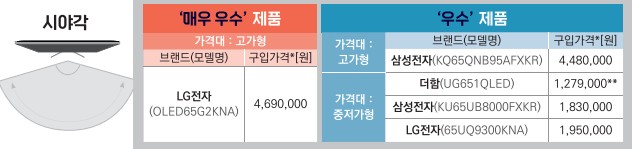 시야각 좋은 65인치 TV추천