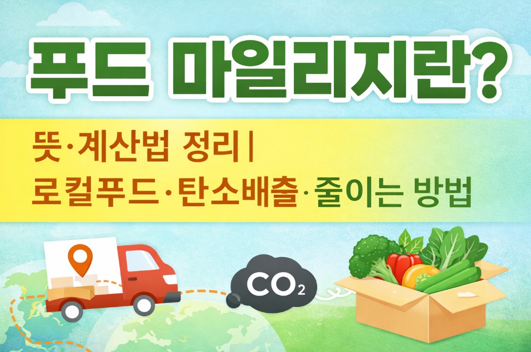 푸드 마일리지란? 뜻·계산법
