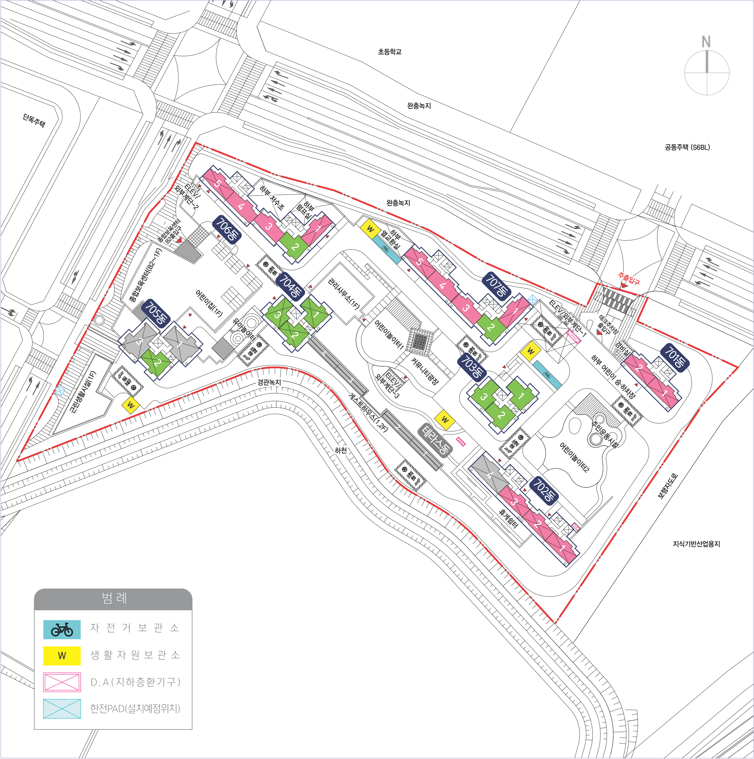 과천지식정보타운 S7블록 신혼희망타운 행복주택 과천 그랑레브 데시앙 아파트 단지배치도