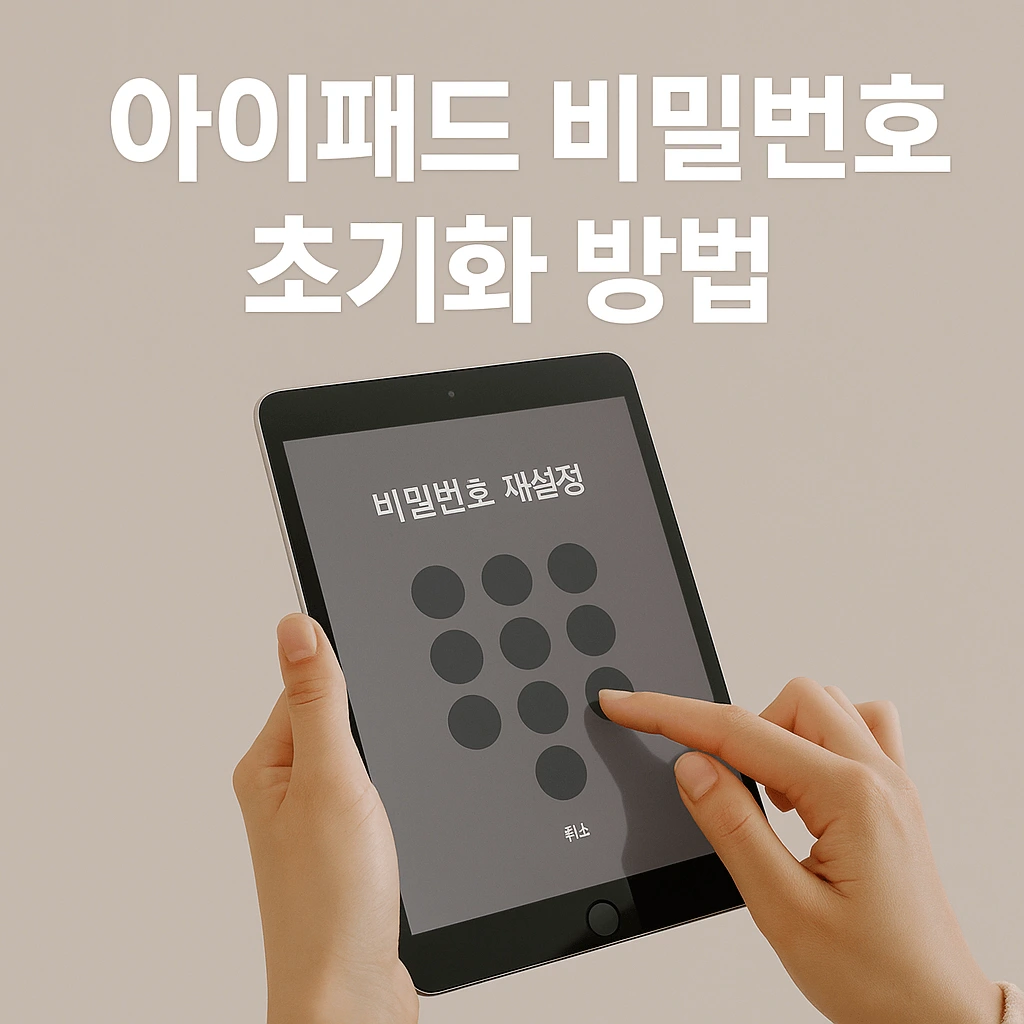 아이패드 비밀번호 초기화 방법 - 아이패드 비밀번호 몰라서 전원을 켤수 없을 때 해결 방법