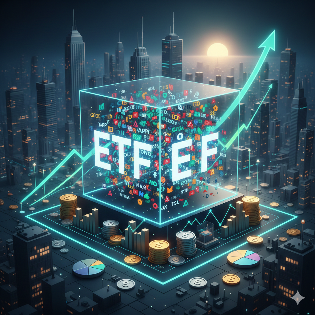 ETF와 주식 챠트 사진