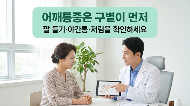 어깨통증 원인 확인 후 병원 상담과 관리 방법 마무리