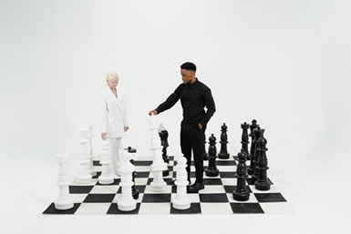 체스 하는사진, 몸으로 하는 체스, 주짓수 , 눈치게임