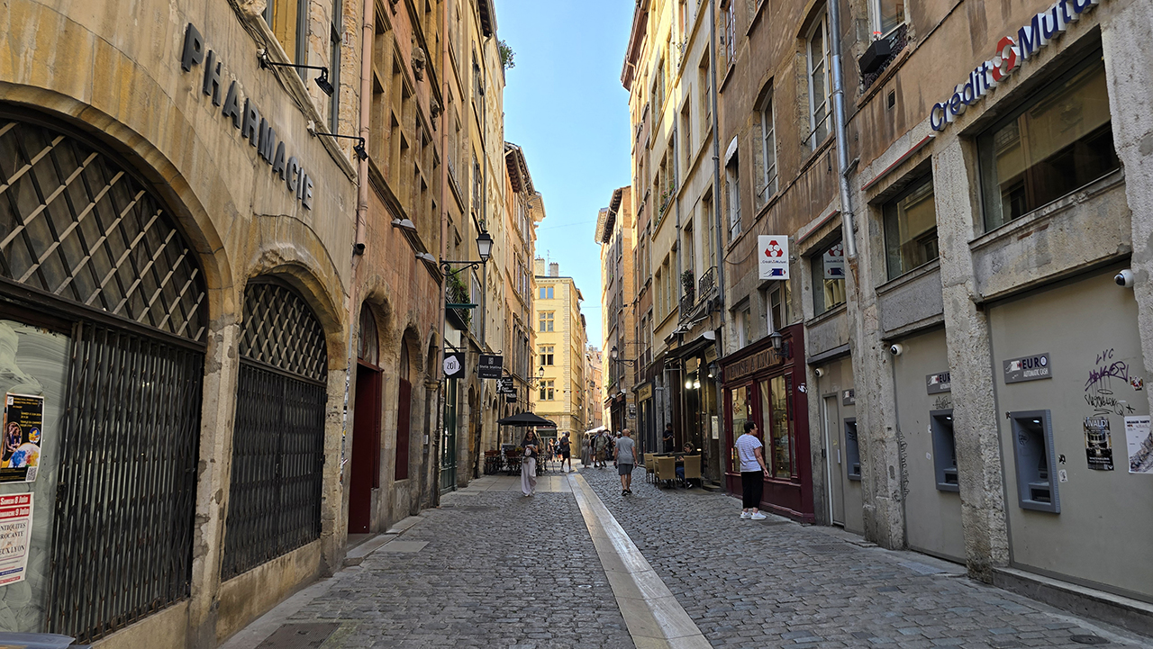 리옹 구시가지 오래된 건물들