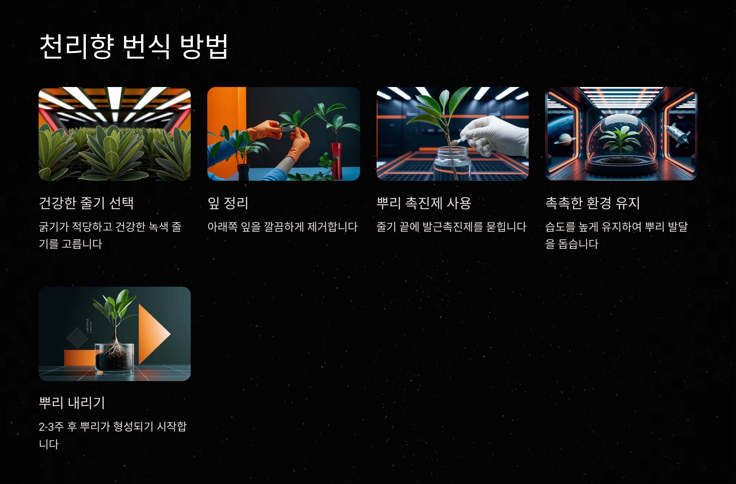 천리향 번식 방법