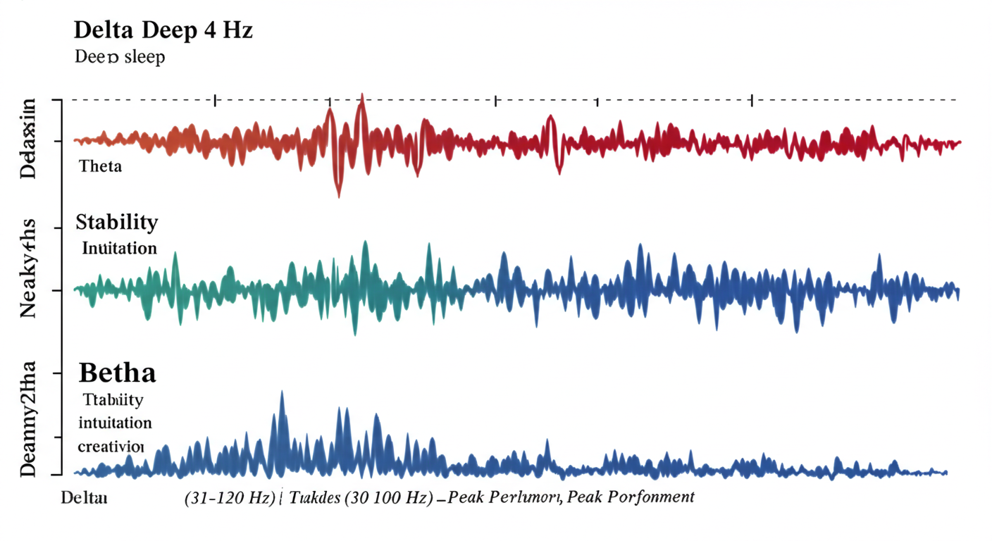 뇌파별 효과를 시각화한 차트