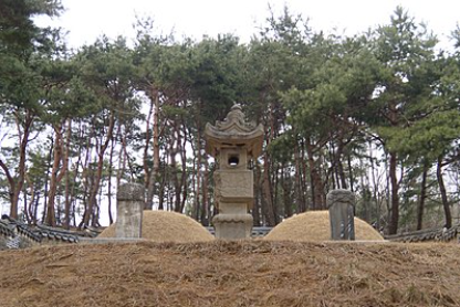 광해군 묘의 전경