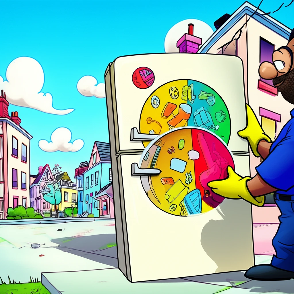 용문동 쓰레기 정복 일반 음식물 재활..