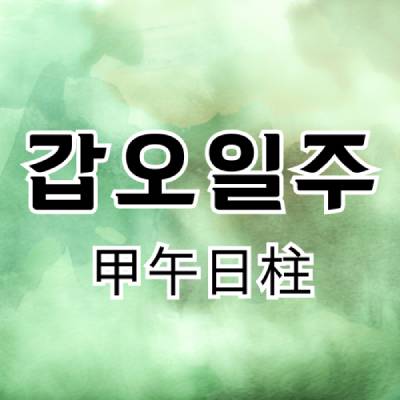 갑오일주(甲午日柱)