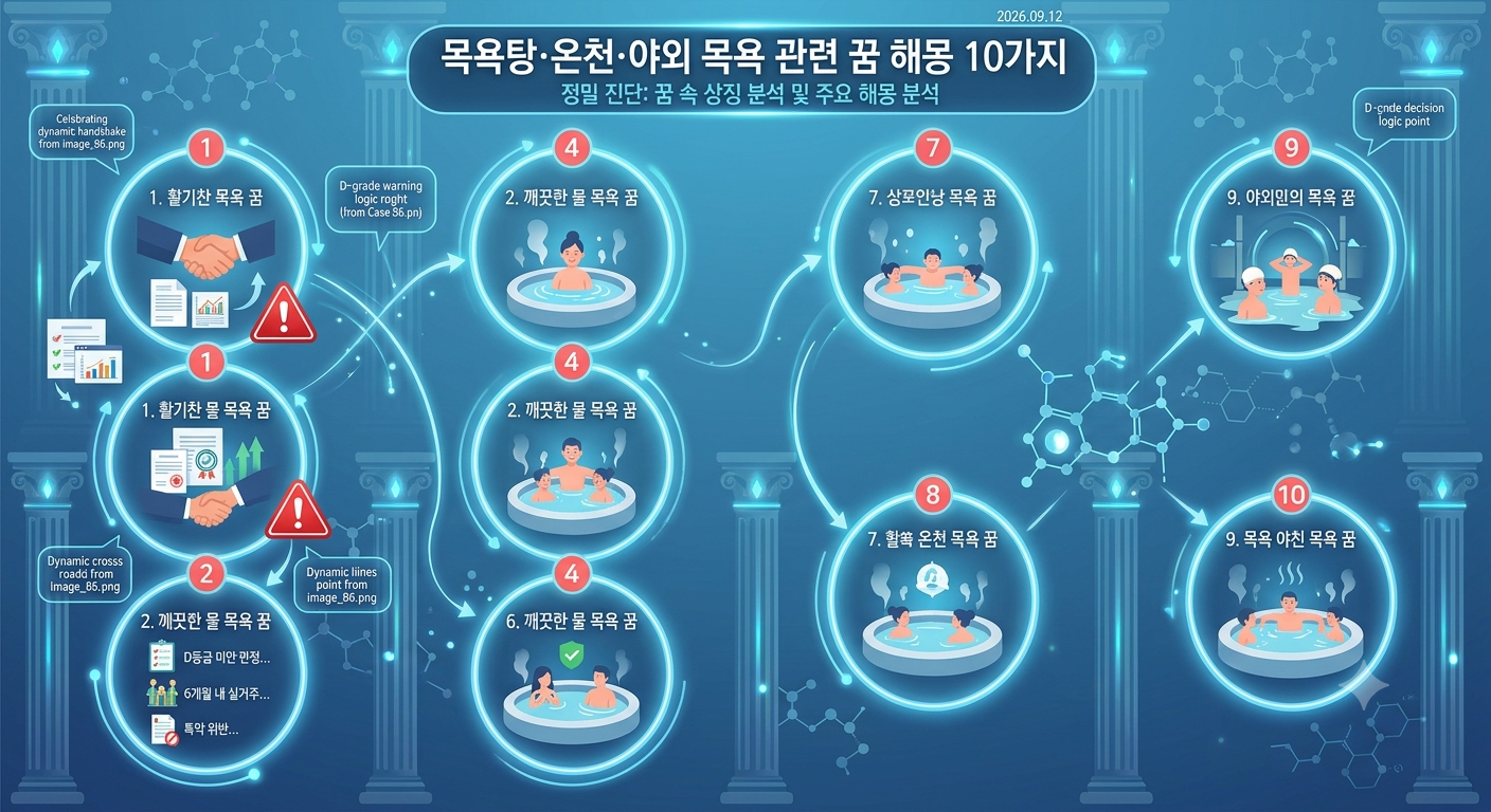 목욕탕·온천·야외 목욕 관련 꿈 10가지