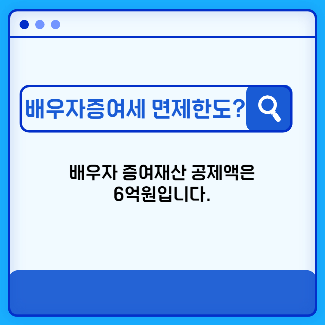 증여재산 공제액