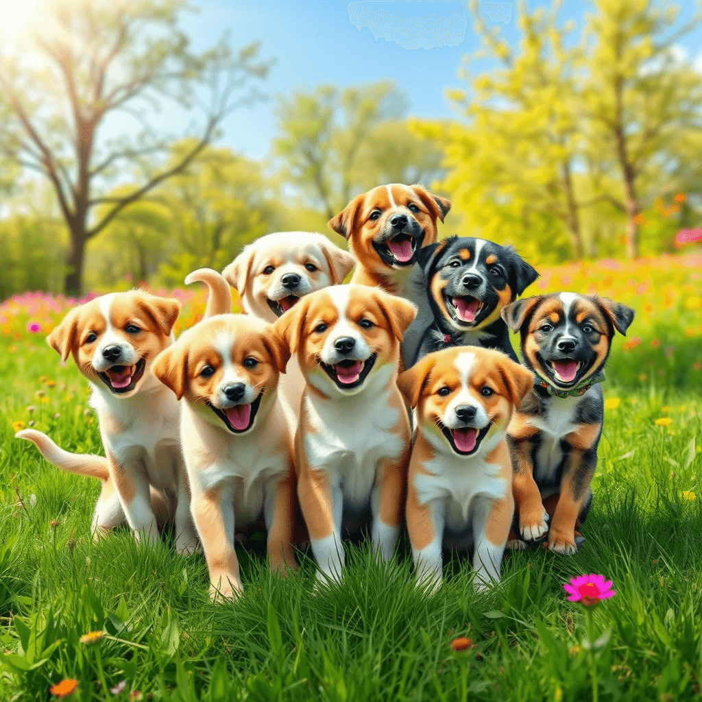 강아지가 웃는 꿈 해몽