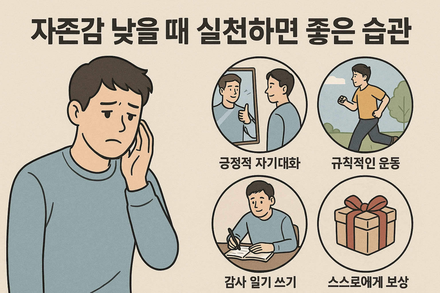 자존감 낮을 때 실천하면 좋은 습관