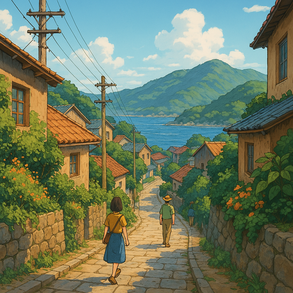 소도시의 한적한 시골마을