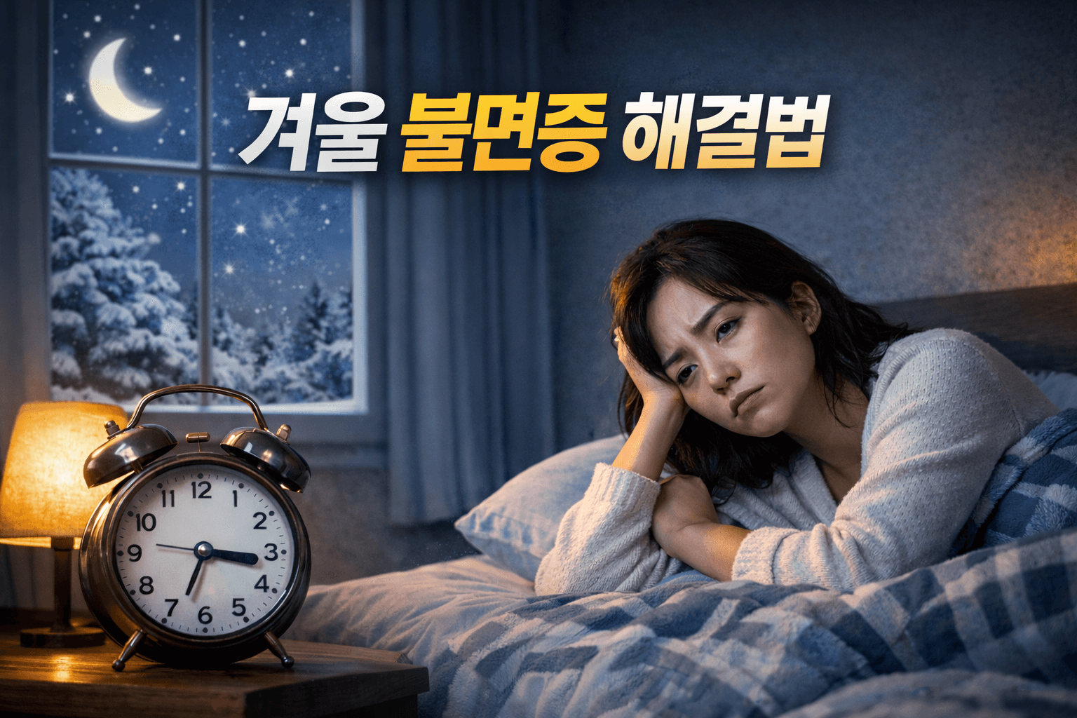 겨울 불면증 해결 총정리: 수면의 질을 높이는 생활습관 변화