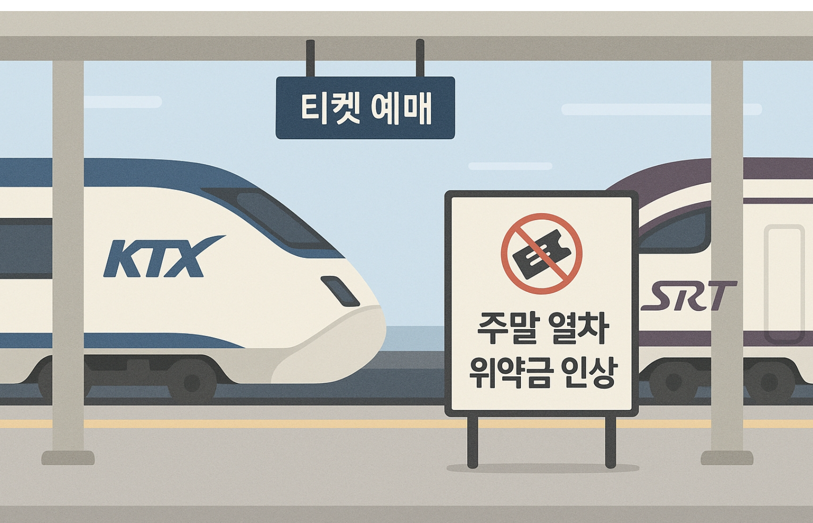 주말 열차 위약금 인상으로 꼼수 방지