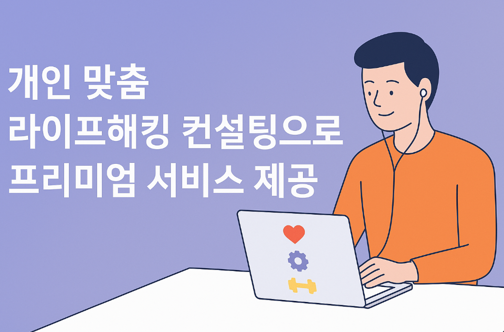 개인 맞춤 라이프해킹 컨설팅으로 프리미엄 서비스 제공