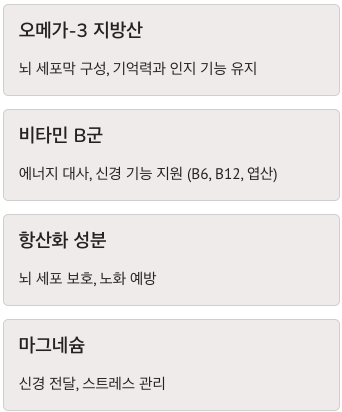 뇌에 좋은 항산화 성분과 마그네슘