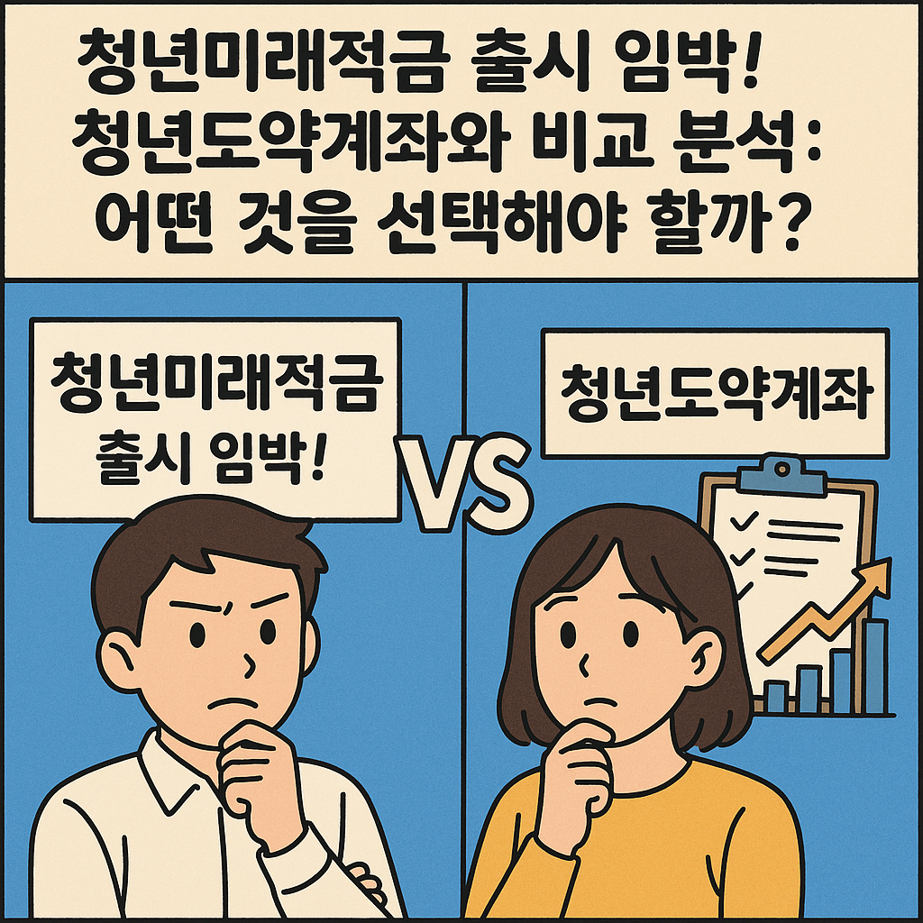청년미래적금 출시 임박! 청년도약계좌와 비교 분석: 어떤 것을 선택해야 할까?