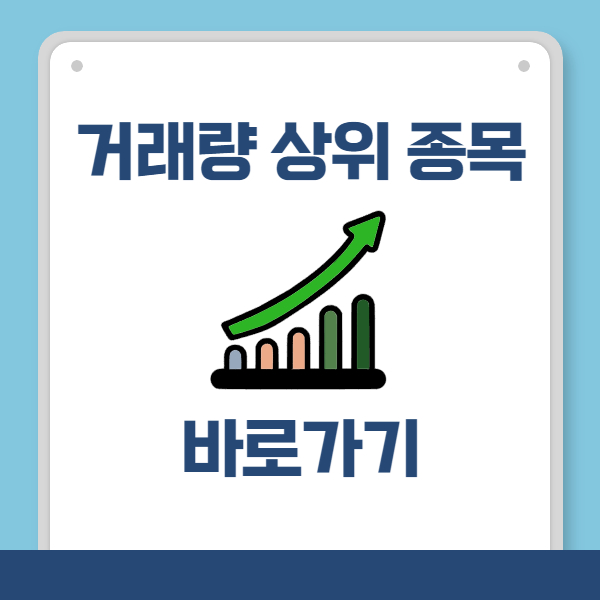 거래량 상위 종목 바로가기