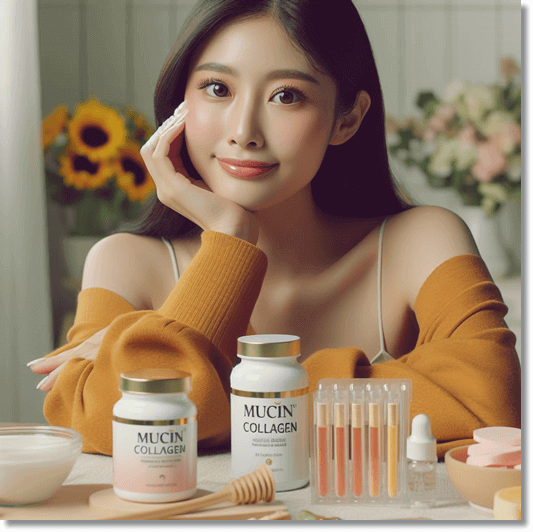 뮤신 콜라겐 효능
피부 미용 효과