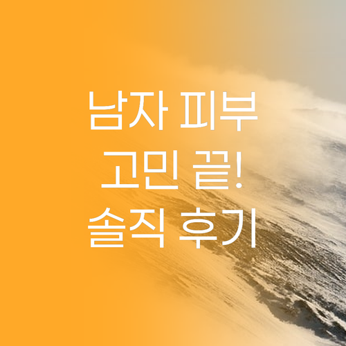 남자 피부 고민 끝, 옴므 레볼루션I..