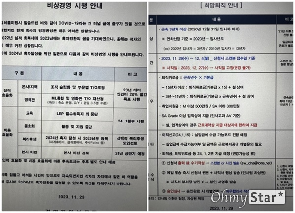 롯데시네마 비상경영