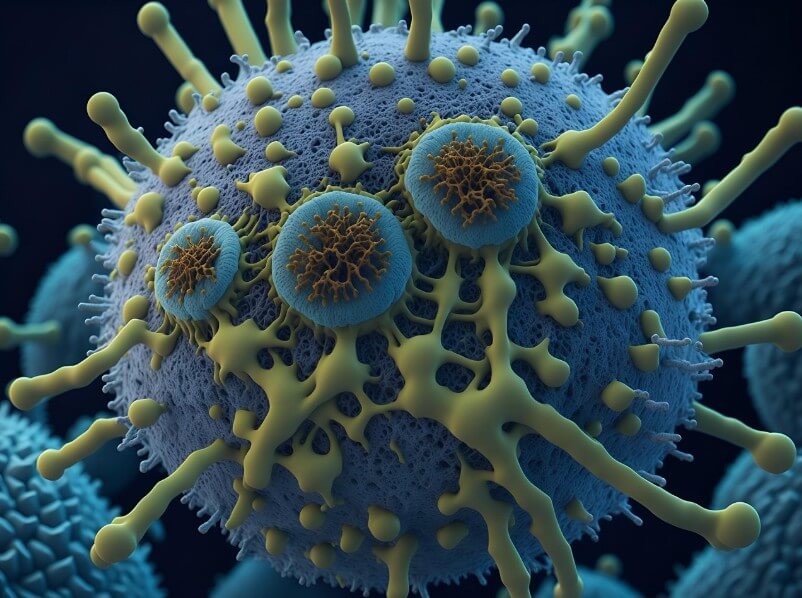 지구 모양의 세균들