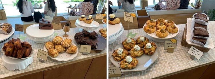 빵 종류 와 가격들