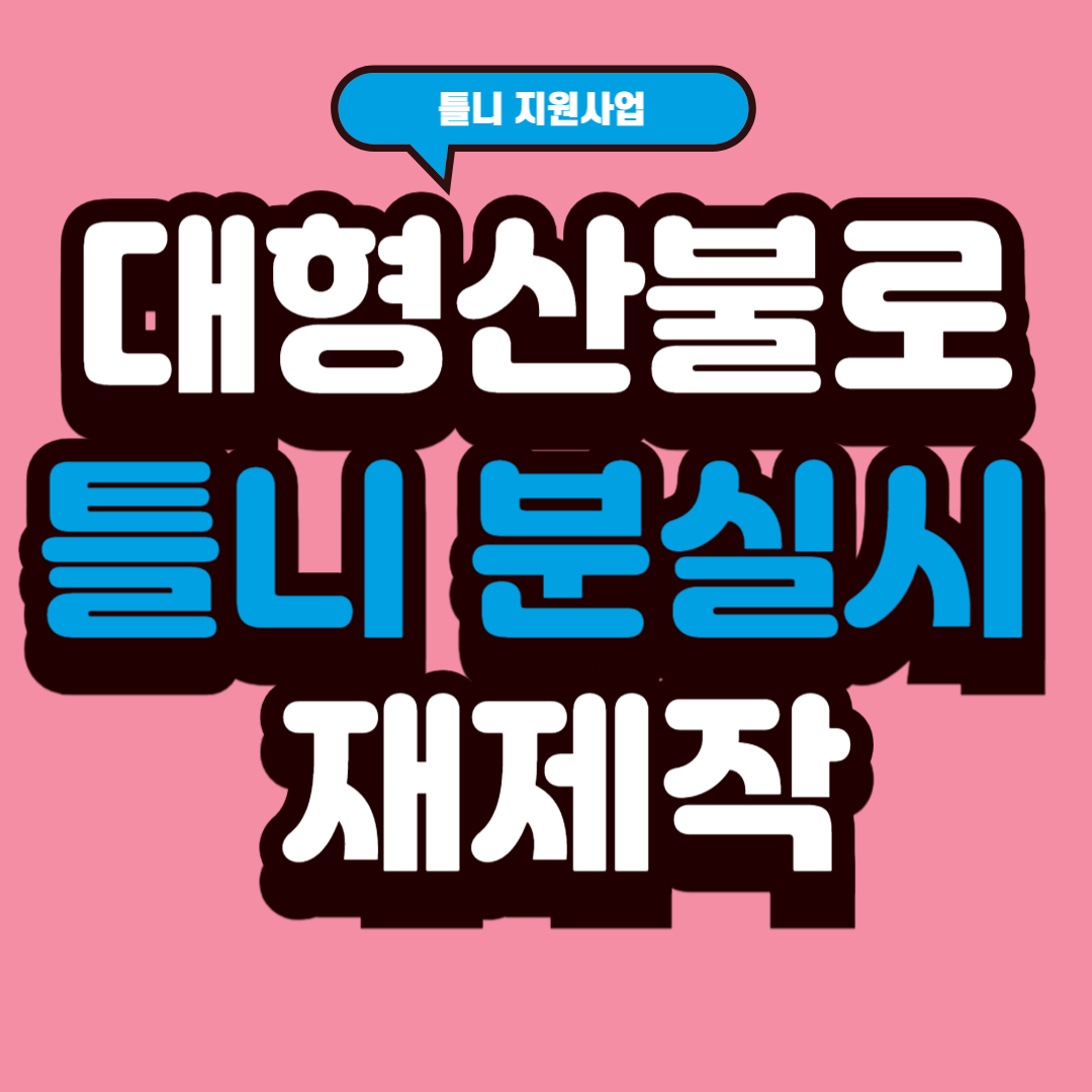 대형산불로 틀니 분실시 재제작