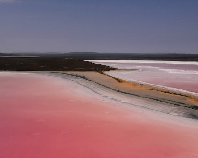 호주 에스페란스 핑크 레이크 풍경